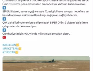 Çelik Kubbe’nin Caydırıcı Gücü Siper Ürün-1 Sistemi Envantere Girdi