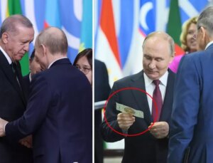 Putin’in elinde görüldü! BRICS Zirvesi’ne damga vuran banknot