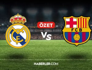 Real Madrid Barcelona maç özeti ve golleri izle! (VİDEO) Real Madrid Barcelona geniş özeti! Golleri kim attı, maç kaç kaç bitti?