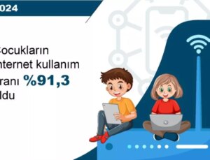 TÜİK: Çocukların internet kullanım oranı yüzde 91,3 oldu