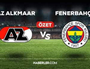 AZ Alkmaar Fenerbahçe maç özeti ve golleri izle! (VİDEO) AZ Alkmaar FB geniş özeti! Golleri kim attı, maç kaç kaç bitti?
