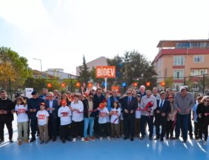 BİDEV, Balıkesir Gönen’de Yeni Basketbol Sahası Açtı