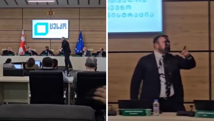 Gürcistan’da Seçim Komisyonu Başkanı’na boyalı saldırı