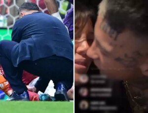 Mauro Icardi’nin sakatlandığı anlarda Wanda Nara’nın yaptığına bakın