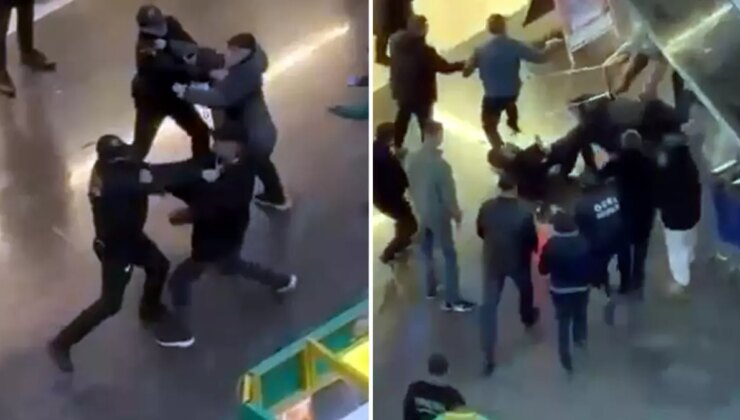 AVM’de güvenlik görevlisinin kafasına sandalye ile vurdu