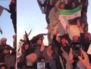 Bir grup terörist, Suriye Milli Ordusu bayrağı altında Suriye devletine katılacaklarını duyurdu