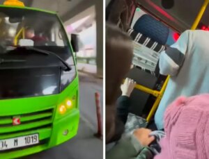 Minibüs şoföründen yolculara tehdit: Ücretinizi vermezseniz kapıyı açmam