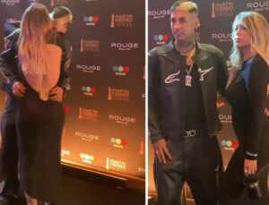 Wanda Nara herkesin önünde L-Gante ile sarılıp öpüştü