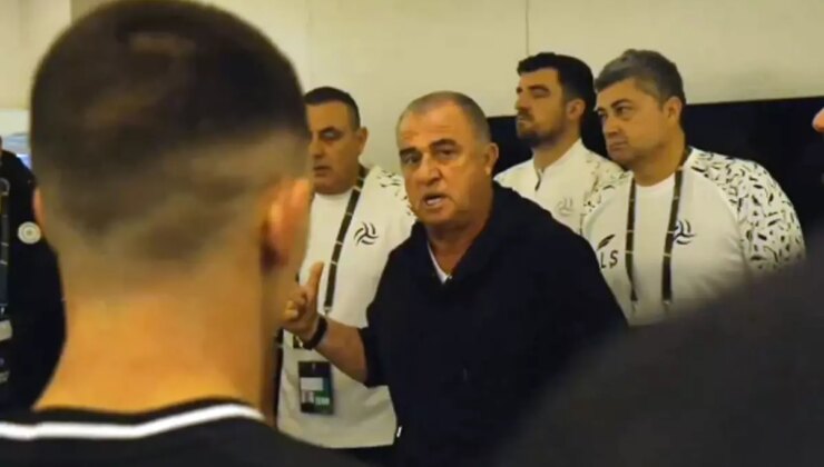 Bakışlara dikkat! Fatih Terim’in Suudi Arabistan’daki ilk motivasyon konuşmasına bakın