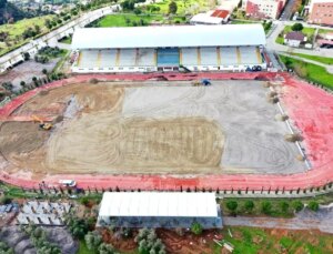 Binali Yıldırım Stadyumu’nda Yenileme Çalışmaları Devam Ediyor