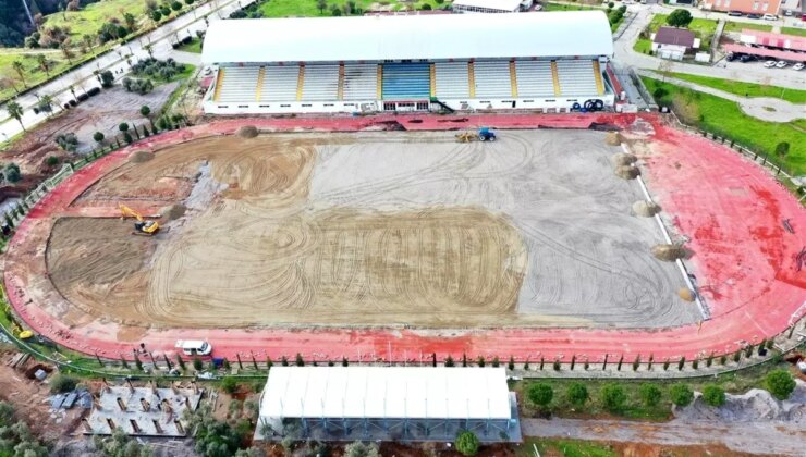 Binali Yıldırım Stadyumu’nda Yenileme Çalışmaları Devam Ediyor