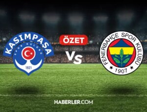 Kasımpaşa Fenerbahçe maç özeti ve golleri izle! (VİDEO) Kasımpaşa Fenerbahçe geniş özeti! Golleri kim attı, maç kaç kaç bitti?