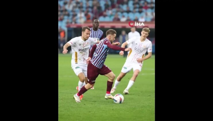 Trendyol Süper Lig’de Trabzonspor İlk Yarıyı Önde Tamamladı
