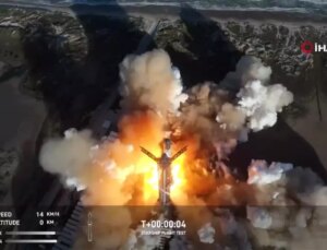 SpaceX’in Starship Roketi Test Uçuşunda Parçalandı