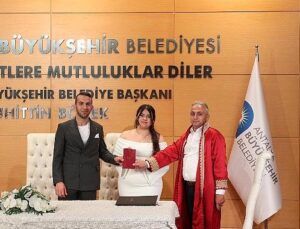 Antalya Büyükşehir Belediyesi nikah salonunda “05.05.2025” yoğunluğu