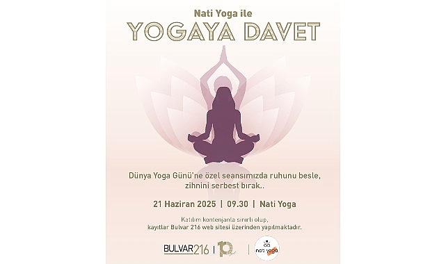 Bulvar 216’da Dünya Yoga Günü’ne özel seansla yogaya davet!