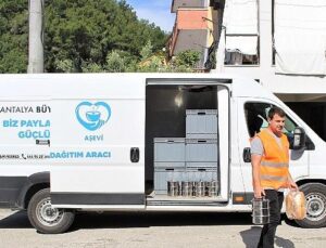 Büyükşehir Belediyesi Manavgat Aşevi muhtaçlık sahiplerinin yanında olmaya devam ediyor