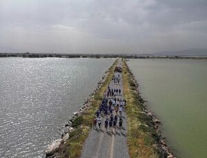 İzmir Kuş Cenneti’nde Ata’ya Hürmet Yürüyüşü