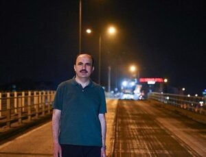 Lider Altay Koyuncu Köprülü Kavşağı’nda Gece Devam Eden Asfalt Çalışmalarını İnceledi