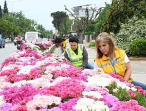 Lider Çerçioğlu Efeler’i Bahar Çiçekleri ile Süsledi
