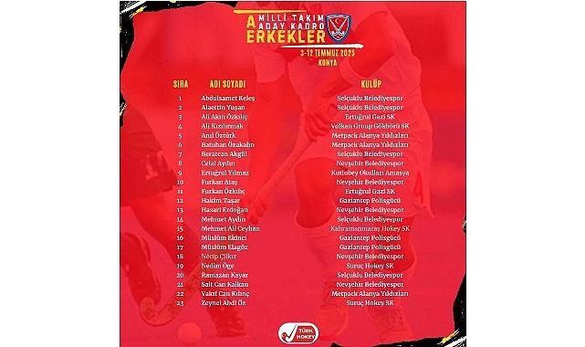 5 Oyuncumuz A Ulusal Erkek Hokey Grubu’nun Aday Takımında