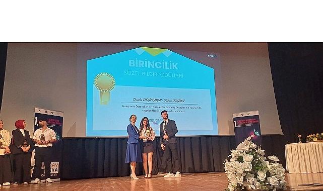 Egeli genç araştırmacıya birincilik mükafatı