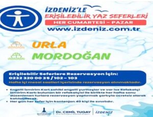 İZDENİZ’in Yaz Seferleri ile istikamet Urla ve Mordoğan