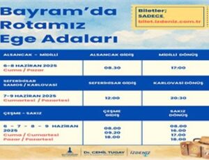 İZDENİZ’in yaz seferleri Kurban Bayramı’nın ikinci günü başlıyor