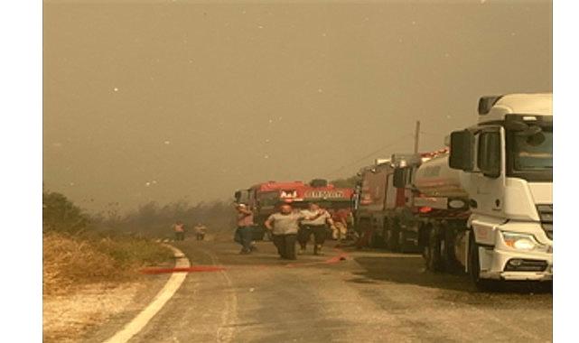 İzmir itfaiyesi tüm gücüyle alanda
