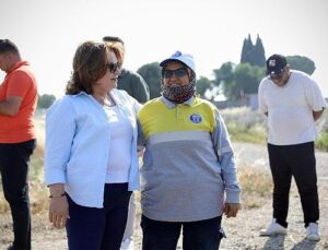 Lider Gençay, kekik hasadına katıldı