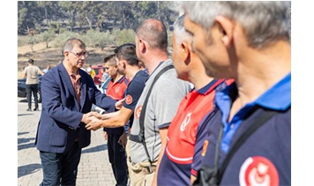 Lider Tugay yangından etkilenen vatandaşları ziyaret etti