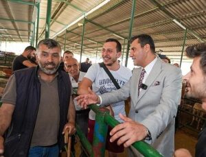 Lider Zeyrek Canlı Hayvan Borsası’nı Ziyaret Etti