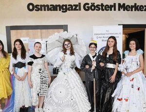 Osmangazi’de öğrenciler atık toplamak için yarıştı