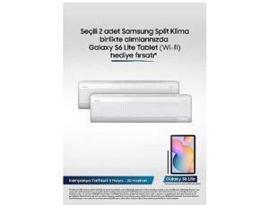 Samsung Split Klimalarda Galaxy S6 Tablet ikram fırsatı!