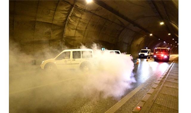 Tünelde nefes kesen tatbikat