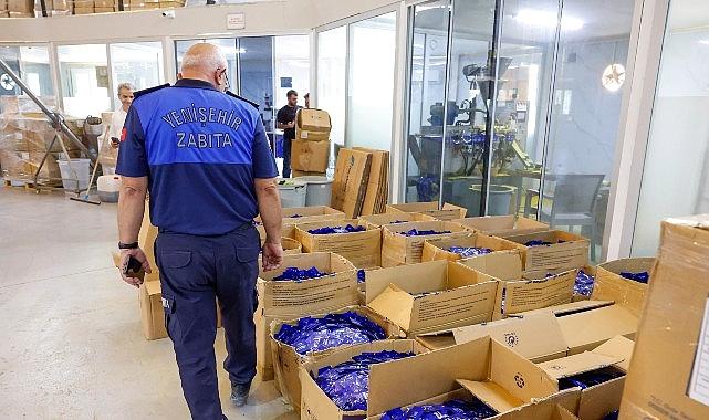 Yenişehir Belediyesi ruhsatsız besin desteği üreten tesisi mühürledi