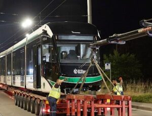 8’inci tramvay konforlu ulaşım ailesine katıldı
