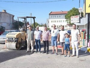 Burhaniye Sanayi Sitesi’nde Asfalt Yama Çalışmaları Başladı