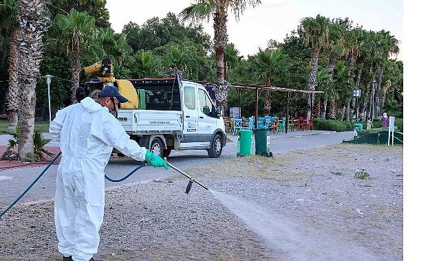 Büyükşehir vektörel gayret çalışmalarını mesire alanlarında da sürdürüyor