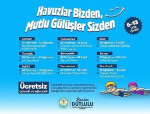 Büyükşehir’in Havuzları Çocuklarla Buluşuyor
