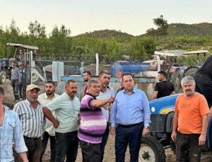Lider Dutlulu Yangın Bölgesinde İncelemelerde Bulundu