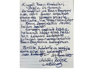 Muhittin Böcek basın işçilerini unutmadı