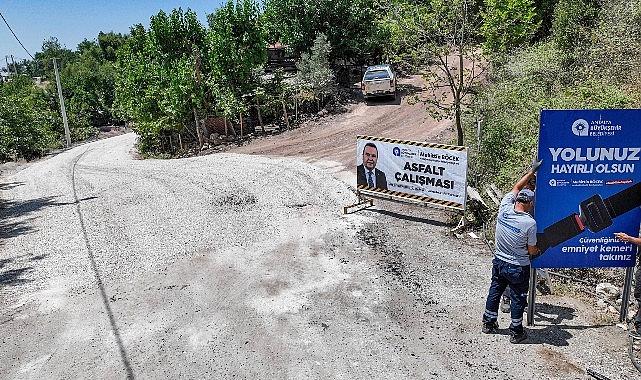 Serik Haskızılören Mahallesi yeni yoluna kavuştu