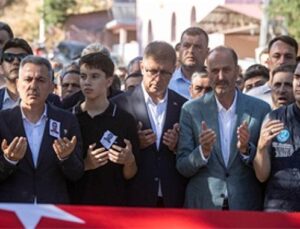 Yangının kahraman şehidi son seyahatine uğurlandı