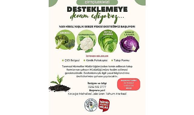 Yüzde 50 Hibelı Kışlık Zerzevat Fidesi Müracaatları Başlıyor