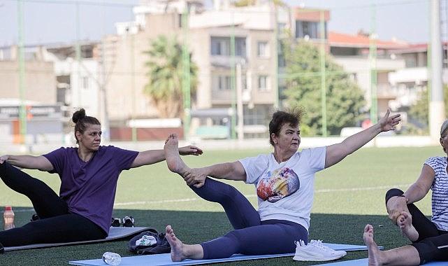 Bucalı bayanlardan yoga derslerine ağır ilgi