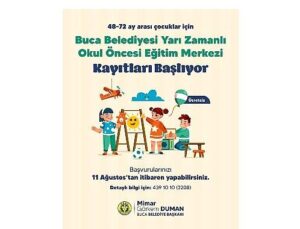 Buca’nın fiyatsız okul öncesi eğitim kurumlarında kayıtlar başladı