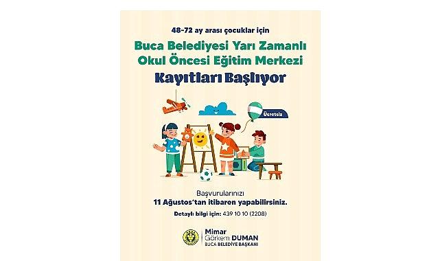 Buca’nın fiyatsız okul öncesi eğitim kurumlarında kayıtlar başladı