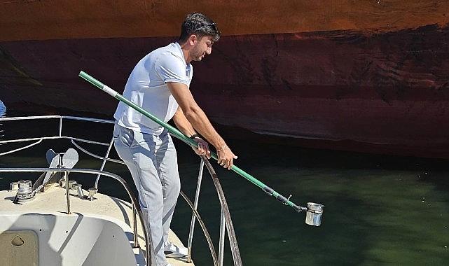 Büyükşehir’den denizi kirleten gemiye suçüstü