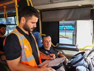 Büyükşehir’in toplu ulaşım araçlarındaki sıkı kontrolleri devam ediyor